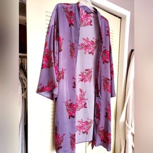 George Brand Duster XL, H&M Animal Print Blouse XXL, Zenni Purple Tunic XL